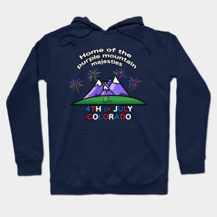 4th of July Colorado Back Print and Front Print Hoodie